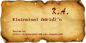 Kleineisel Adrián névjegykártya